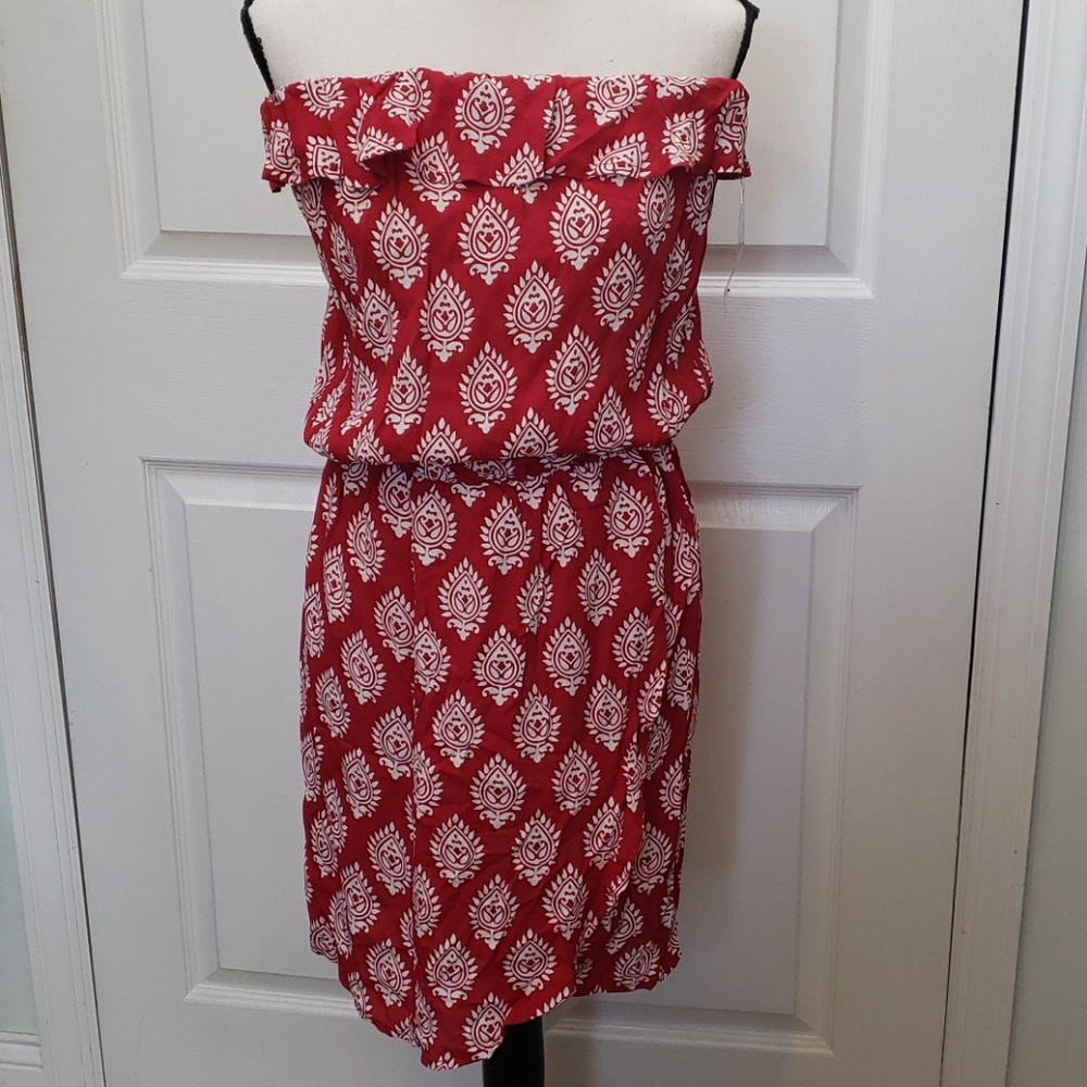Lucy Love Red Strapless Dress